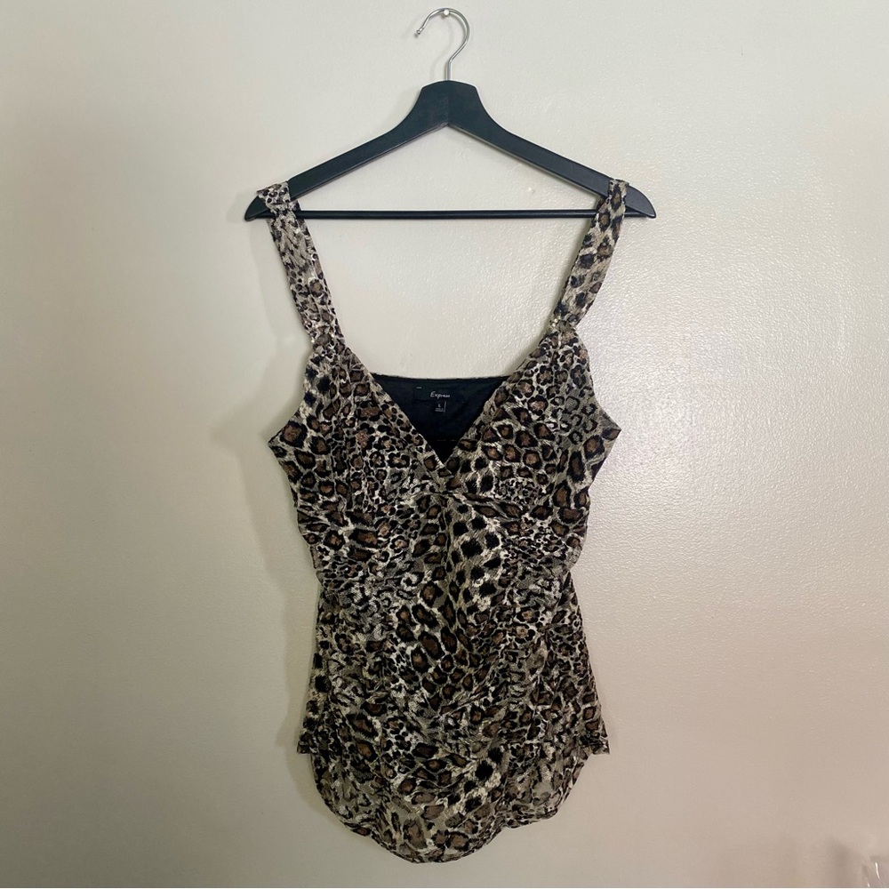 Express Animal Print Tank Top